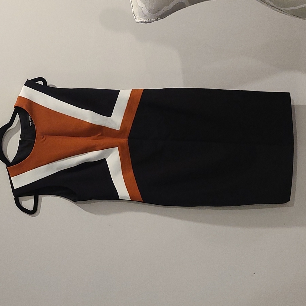 NWT Nine West Sheath colour blocking sleeveless dress